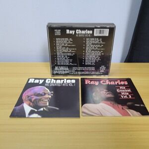 Ray Charles His Greatest Hits Vol. 1 & 2 Music CD Lot